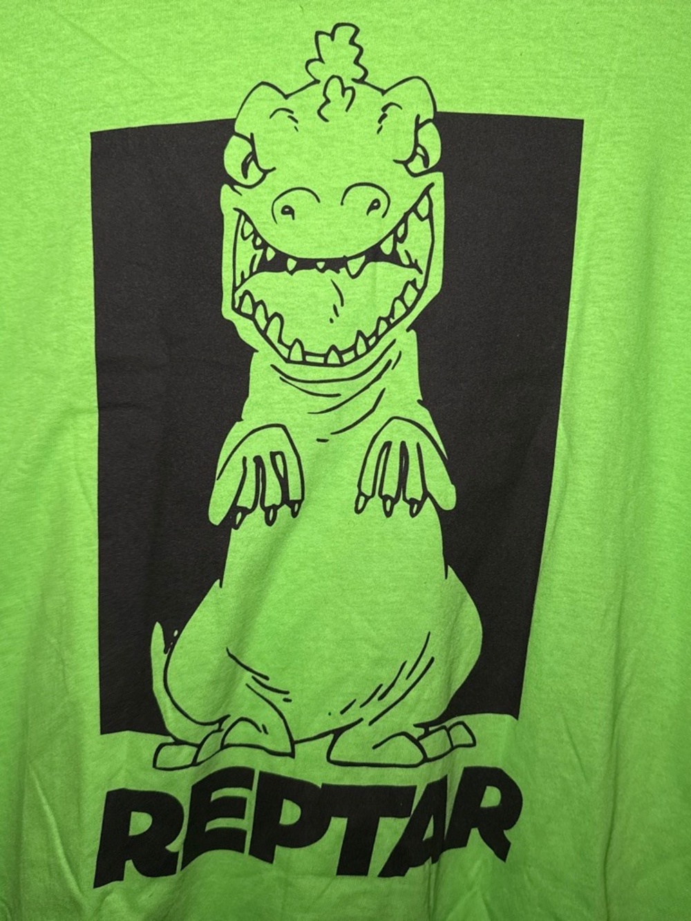 Y2k Green Nickelodeon Rugrats Reptar Graphic T-Shirt